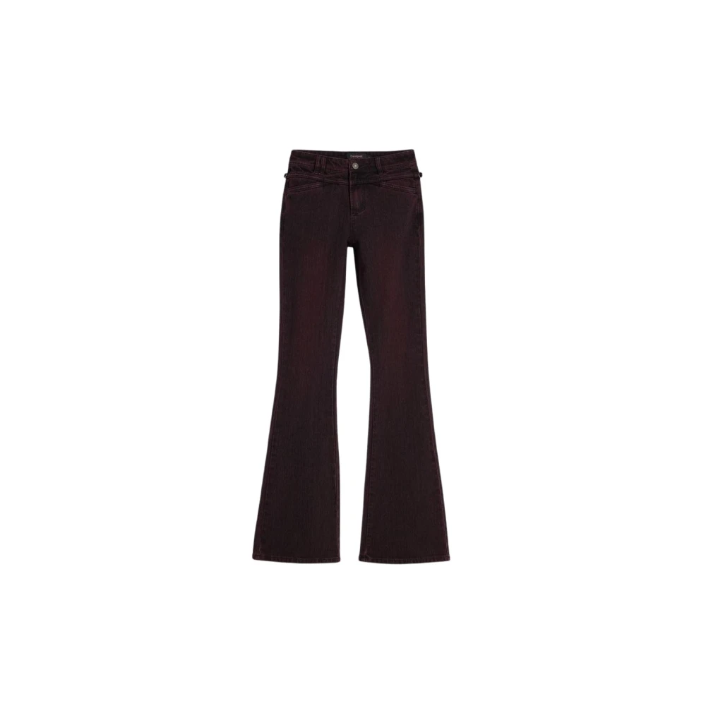 Desigual Women's Purple Cotton Denim Jeans