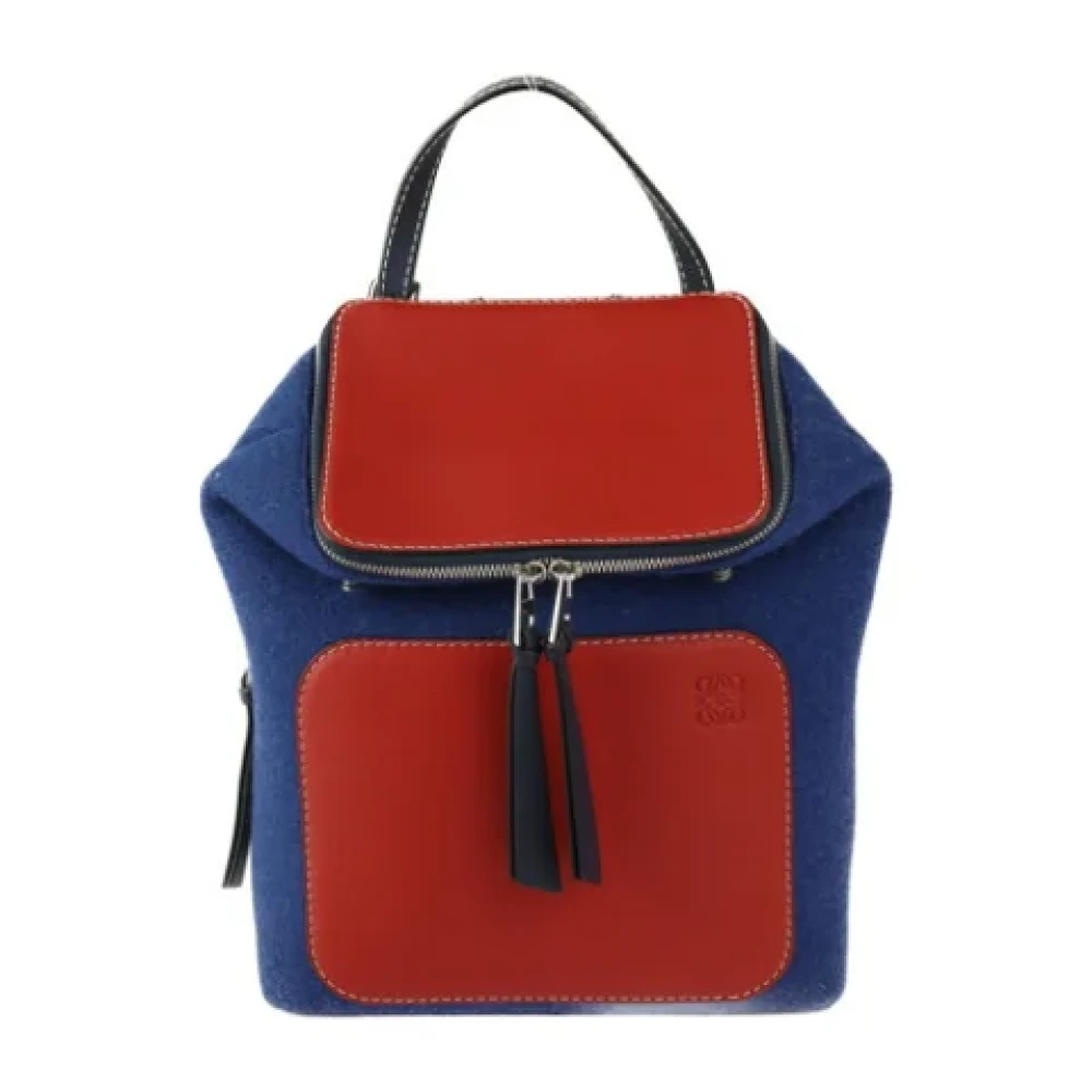 Loewe Pre-owned Leather shoulder-bags Blue Dames