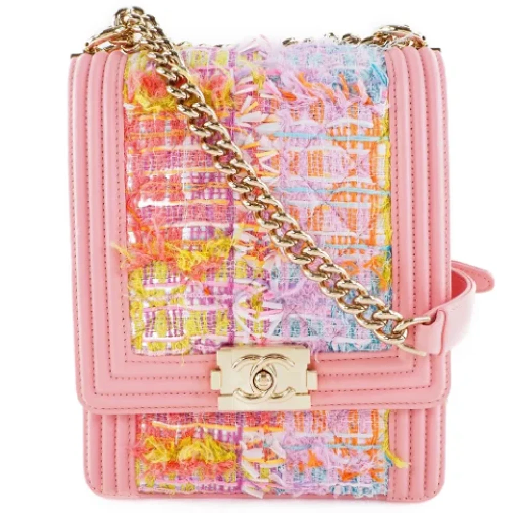 Chanel Vintage Pre-owned Fabric chanel-bags Pink Dames