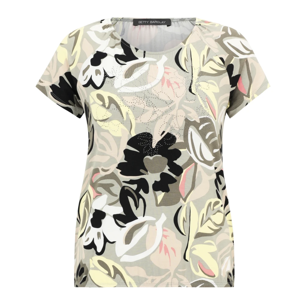 Betty Barclay Bloemenprint Shirt met Elastische Tailleband Multicolor Dames