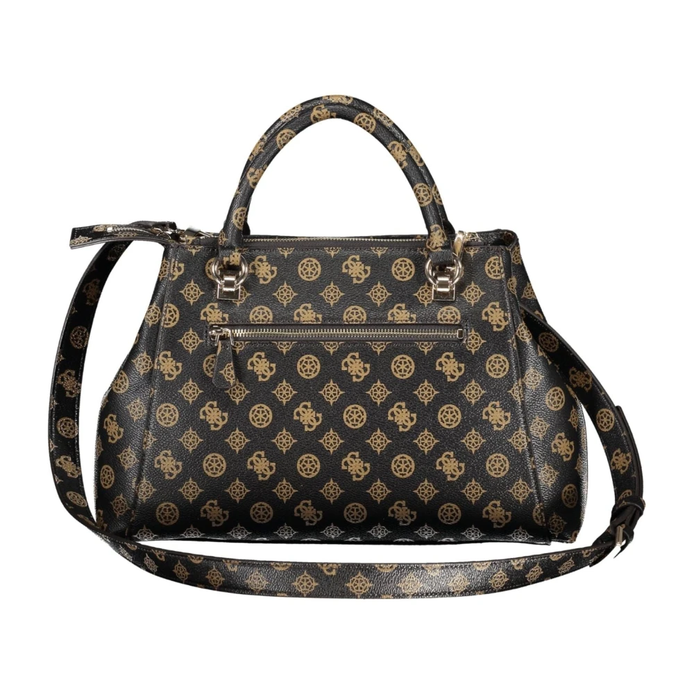 Guess Bruine leren handtas met verstelbare band Brown Dames