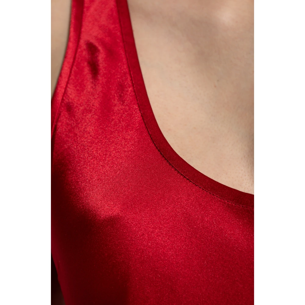 Anine Bing Zijden jurk 'Alison' Red Dames
