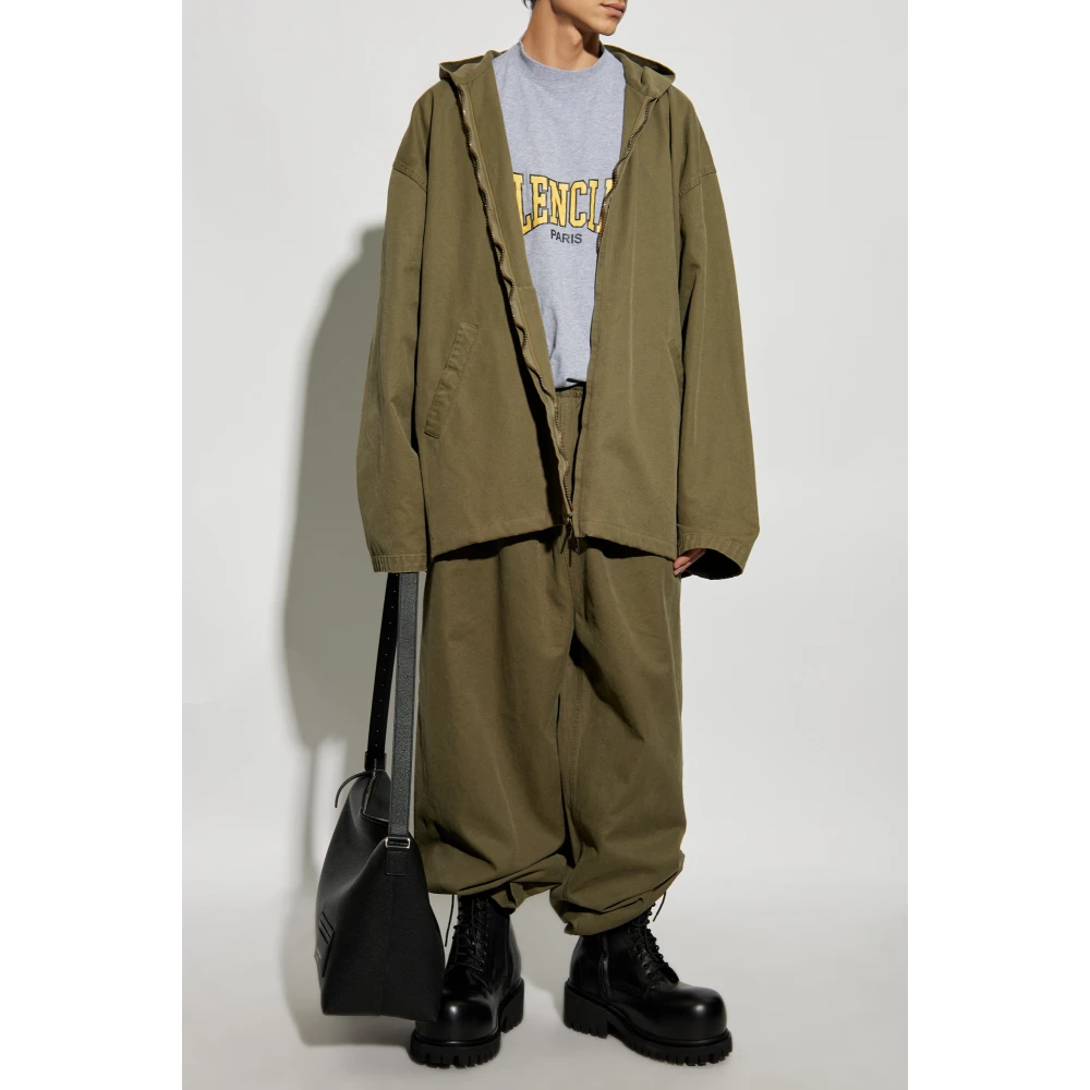 Balenciaga Capuchonjack Green Heren