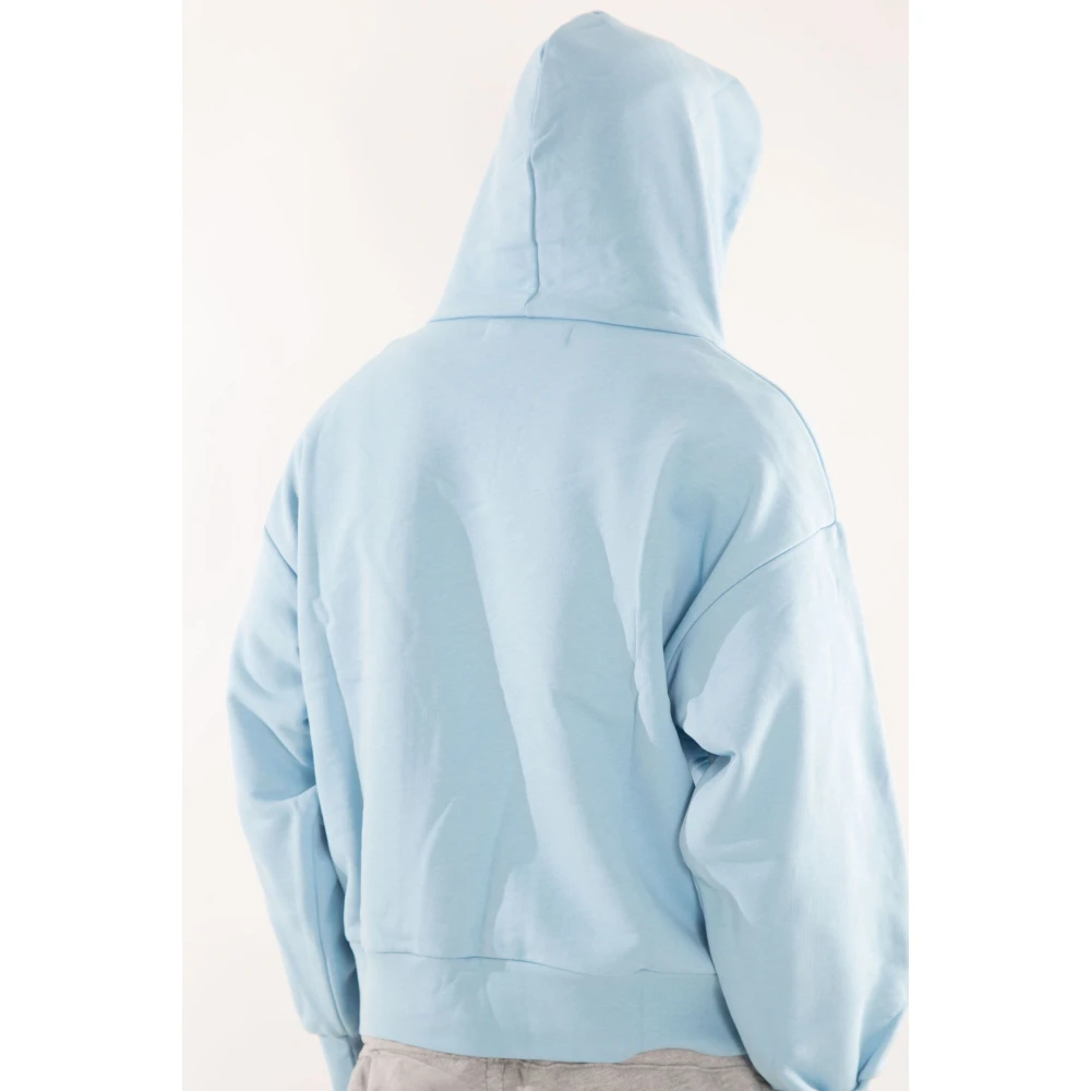 Garment Workshop Boxy Hoodie in Double Layer Stijl Blue Heren