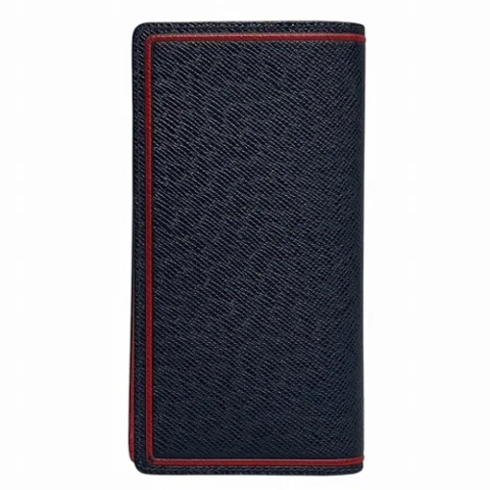 Louis Vuitton Vintage Pre-owned Leather wallets Blue Unisex