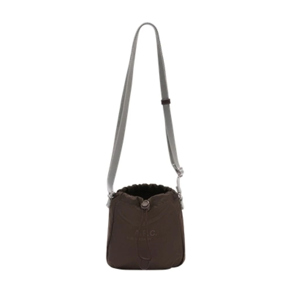 A.p.c. Men's Brown Backstage Crossbody - Shoulder Bags - One Size - Bags
