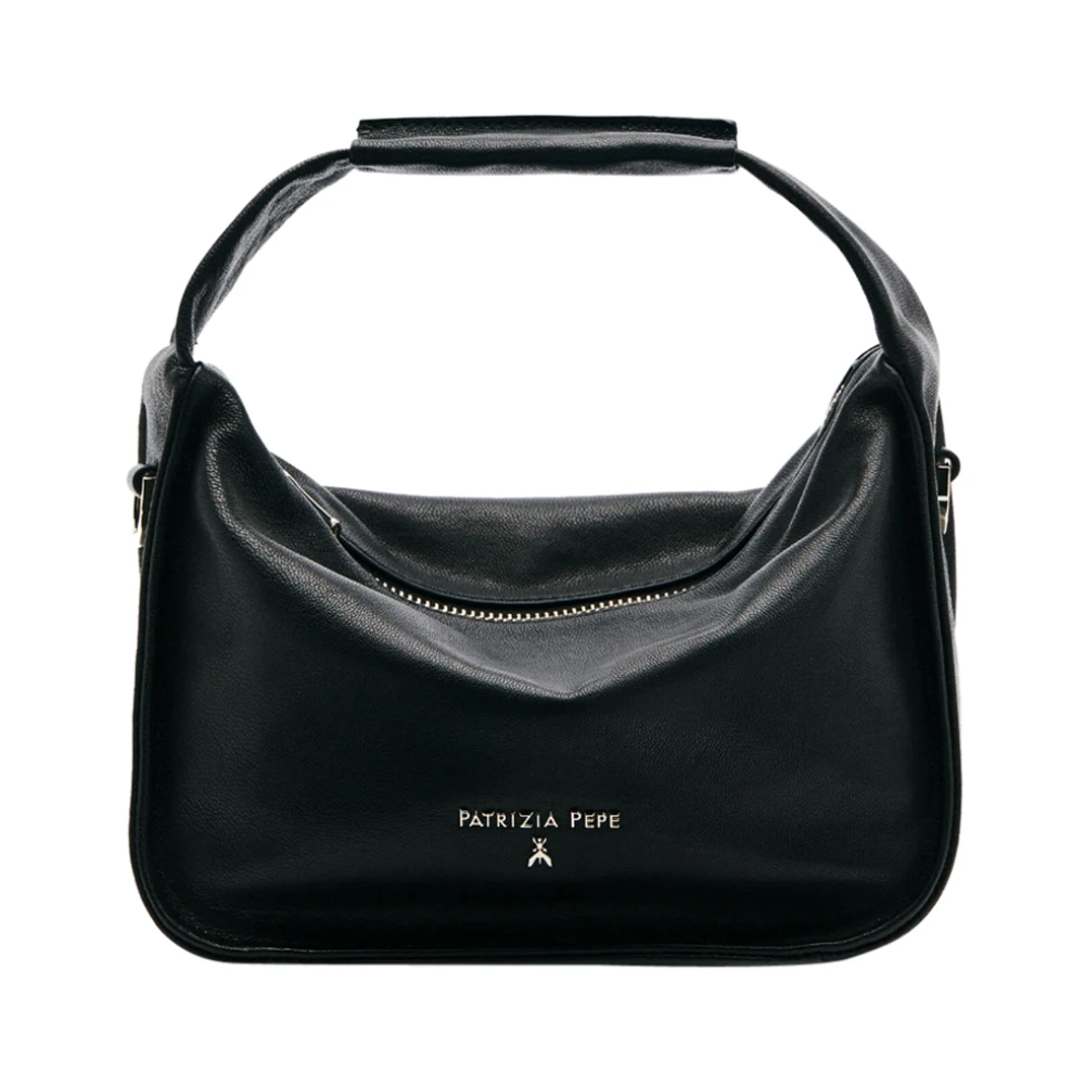 Patrizia Pepe Kvinno Svart Väskor Dam, One Size, Modern Hobo Tote