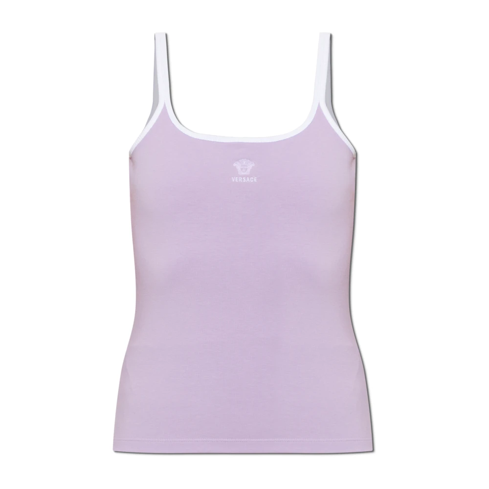 Versace Mujer Morado Camisetas, Púrpura, Talla: 2XS