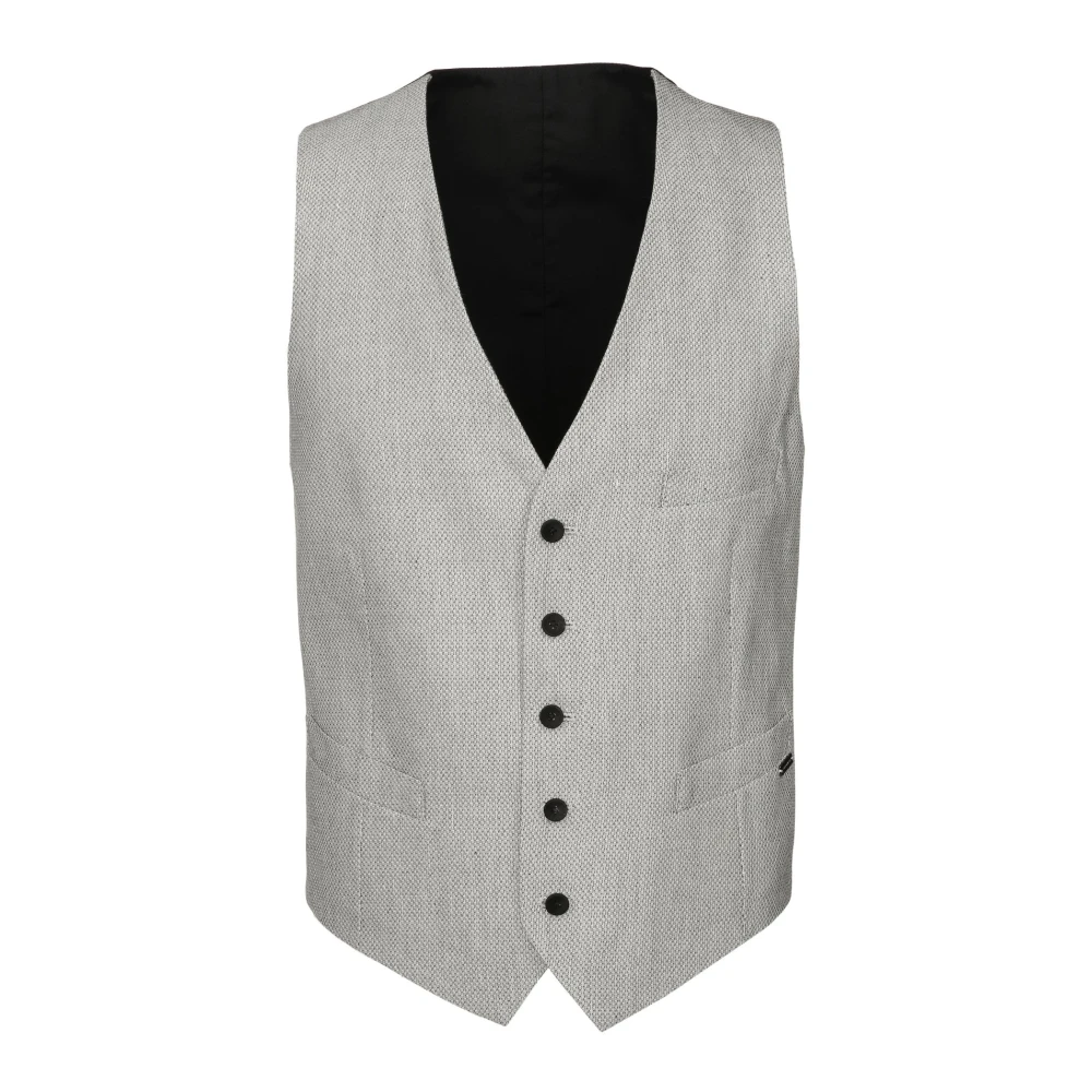 Hugo Boss Stijlvolle Vest voor Mannen Beige Heren