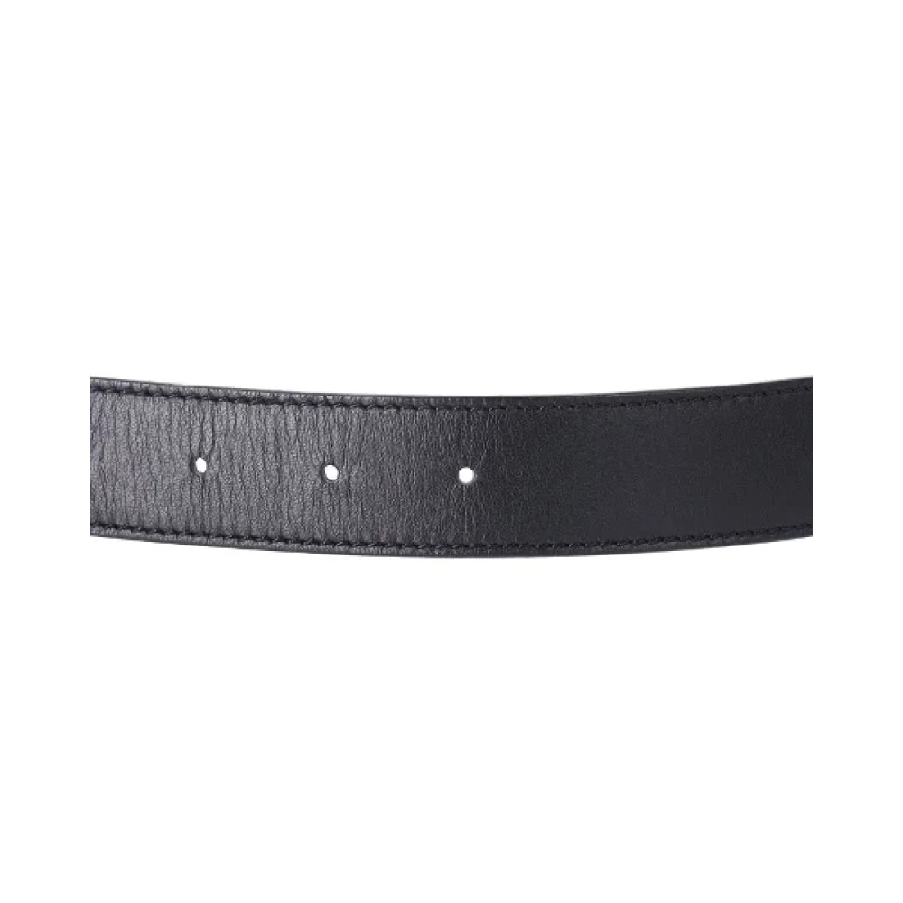 Jacquemus Pre-owned Leather belts Black Dames