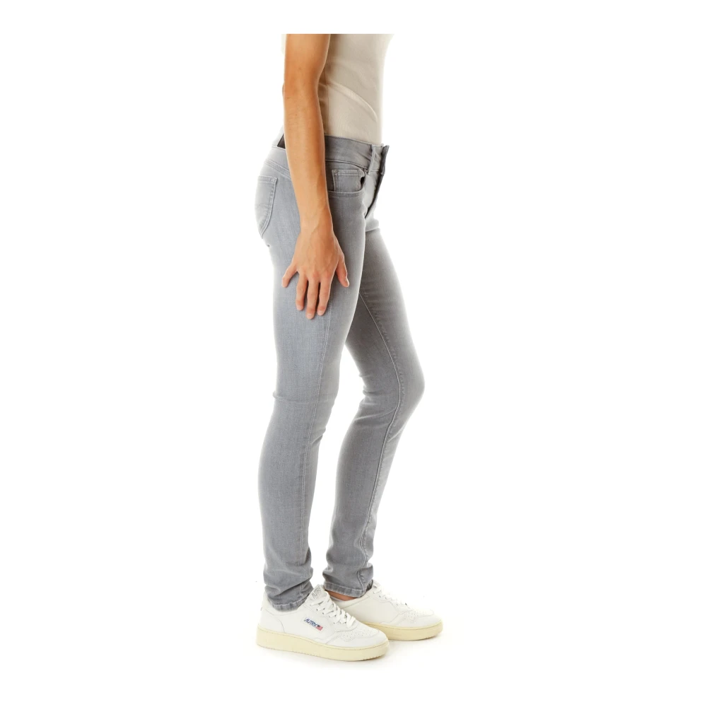 Pepe Jeans Slim Fit Jeans met lage taille Gray Dames