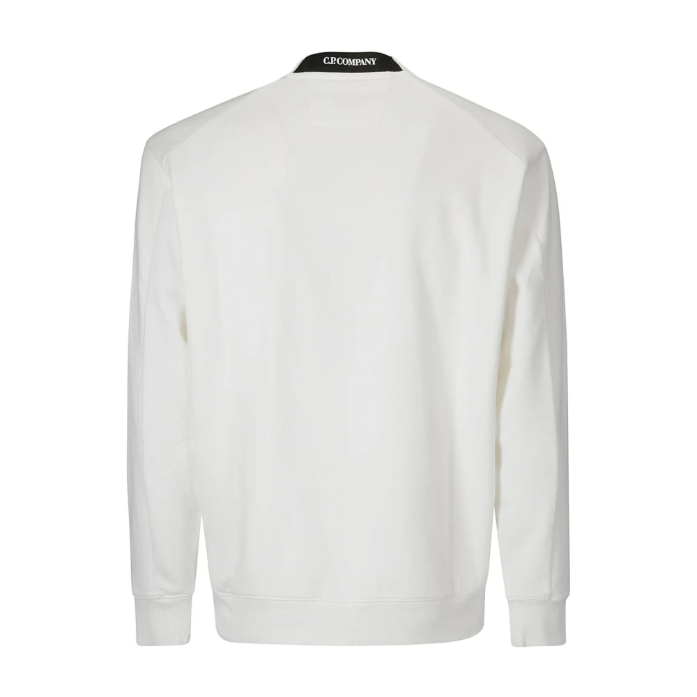 C.P. Company Witte Crew Neck Sweatshirt White Heren