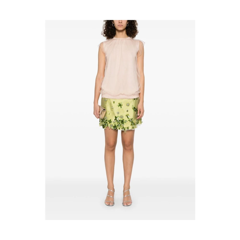 Fabiana Filippi Peach Pink Crew Neck Sweater Pink Dames