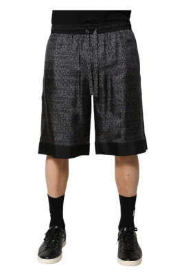 Lyxig Sidens DG Logo Bermuda Shorts