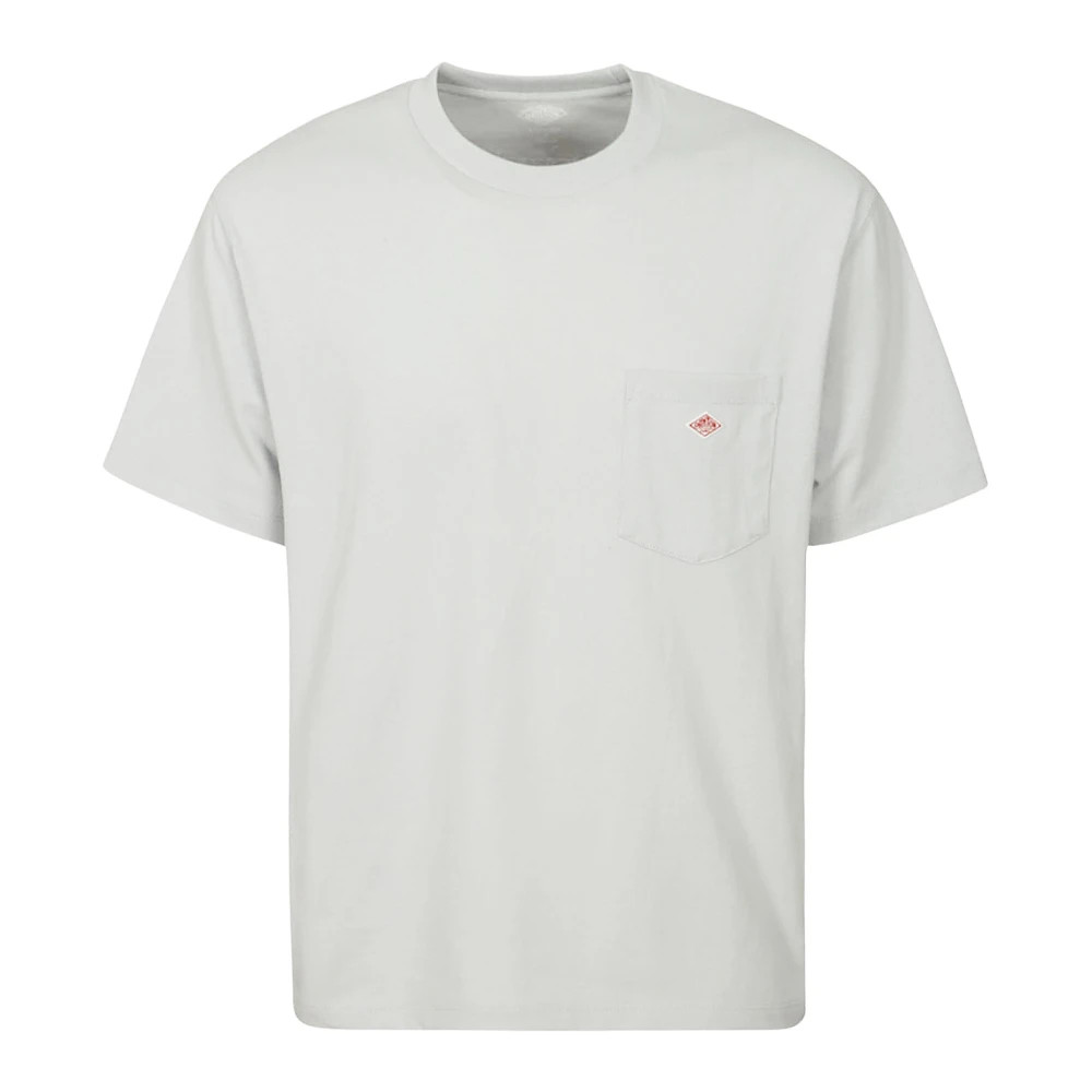 Danton Katoenen Zak T-shirt Korte Mouwen White Heren