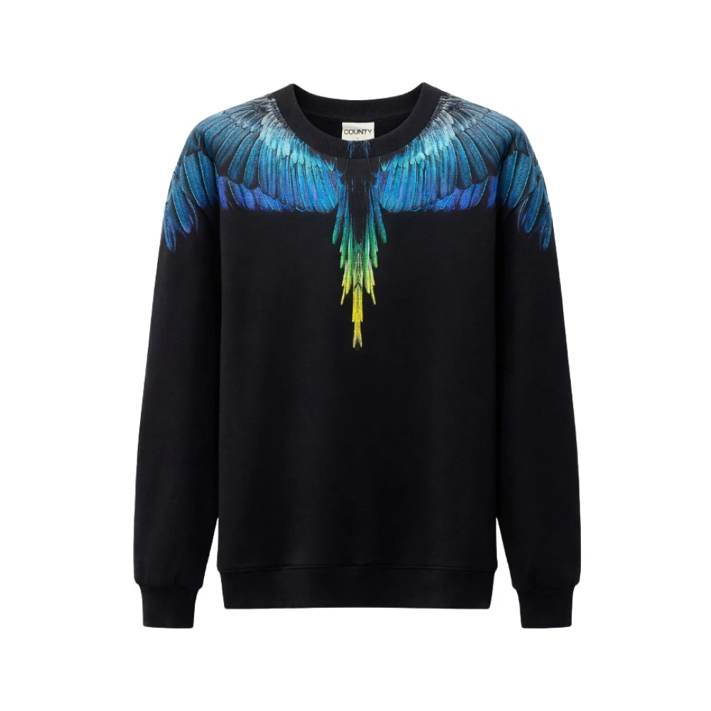 Marcelo Burlon Men's Black Sweatshirt - Sweatshirts - M - Sweatshirts & Hoodies