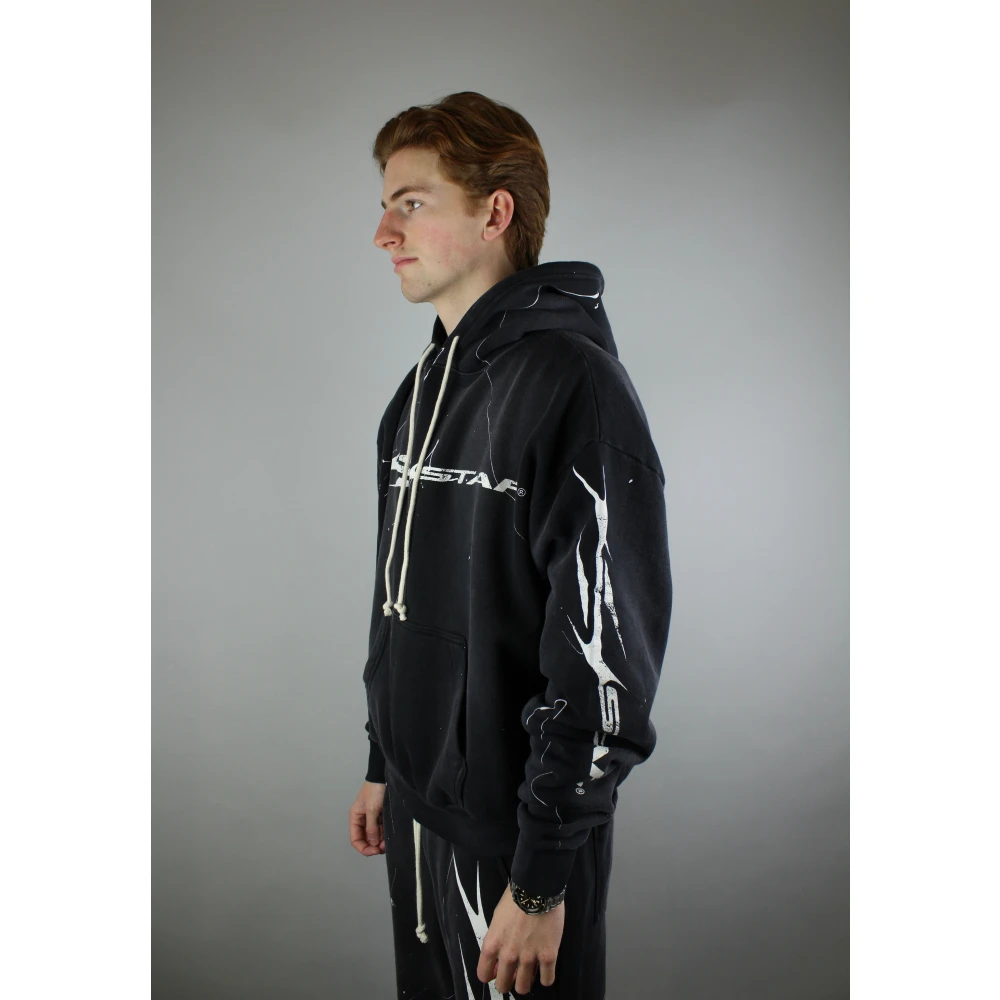 Hellstar Flame Hoodie 'Black' Black Heren