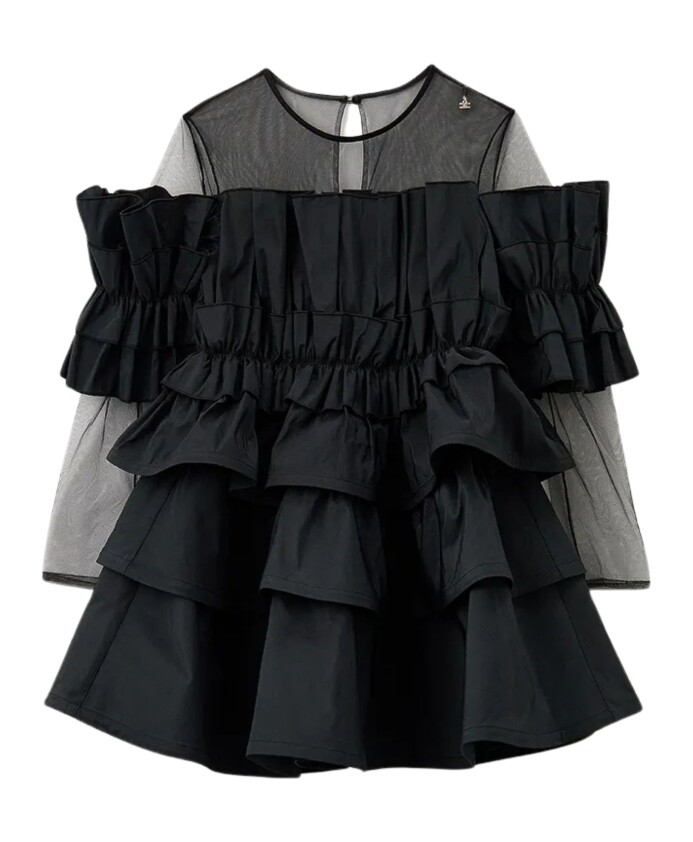 robe-noire-superposee-en-taffetas