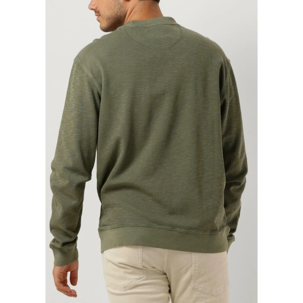 Scotch & Soda Regular Fit Garment Dyed Sweatshirt Green Heren