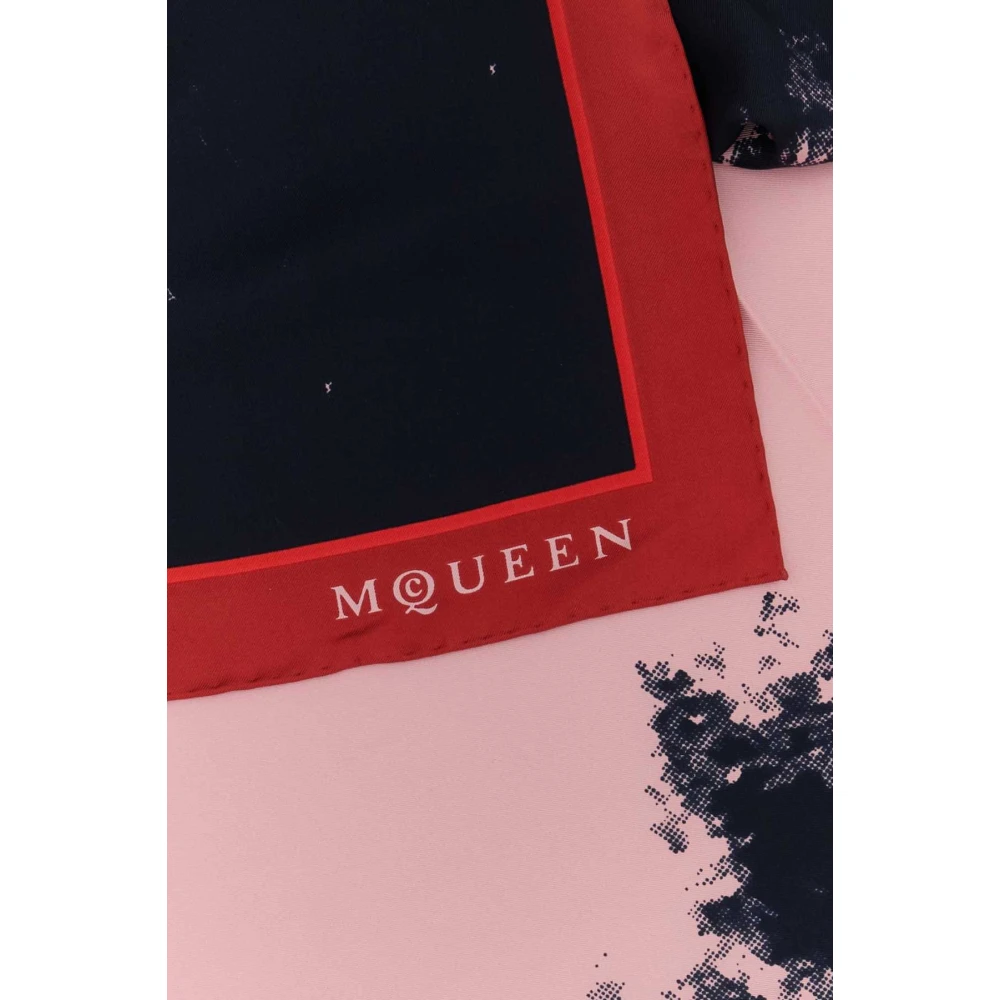 alexander mcqueen Twill Foulard Sjaal Multicolor Dames