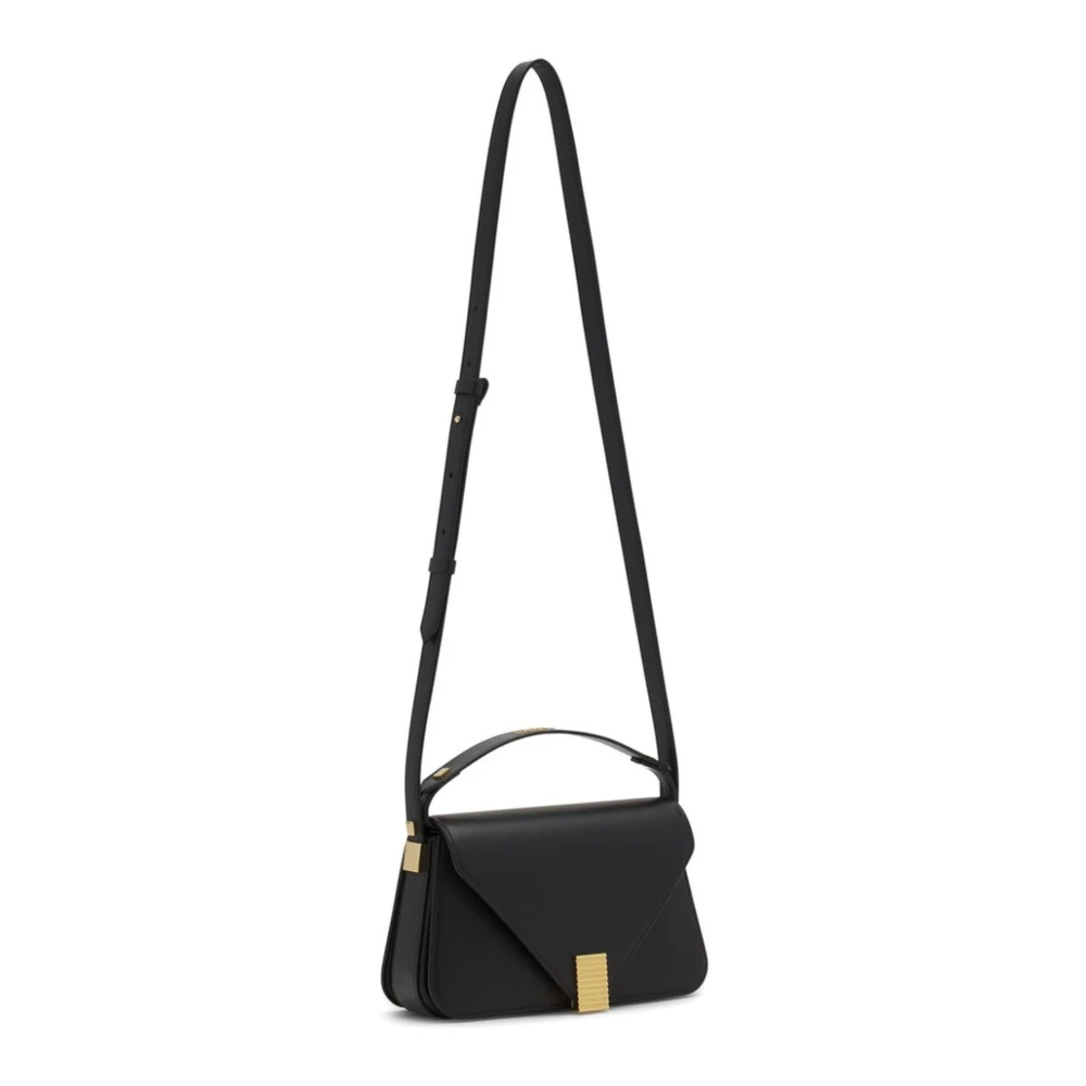 Lanvin Concerto Crossbody Tas in Zwart Leer Black Dames