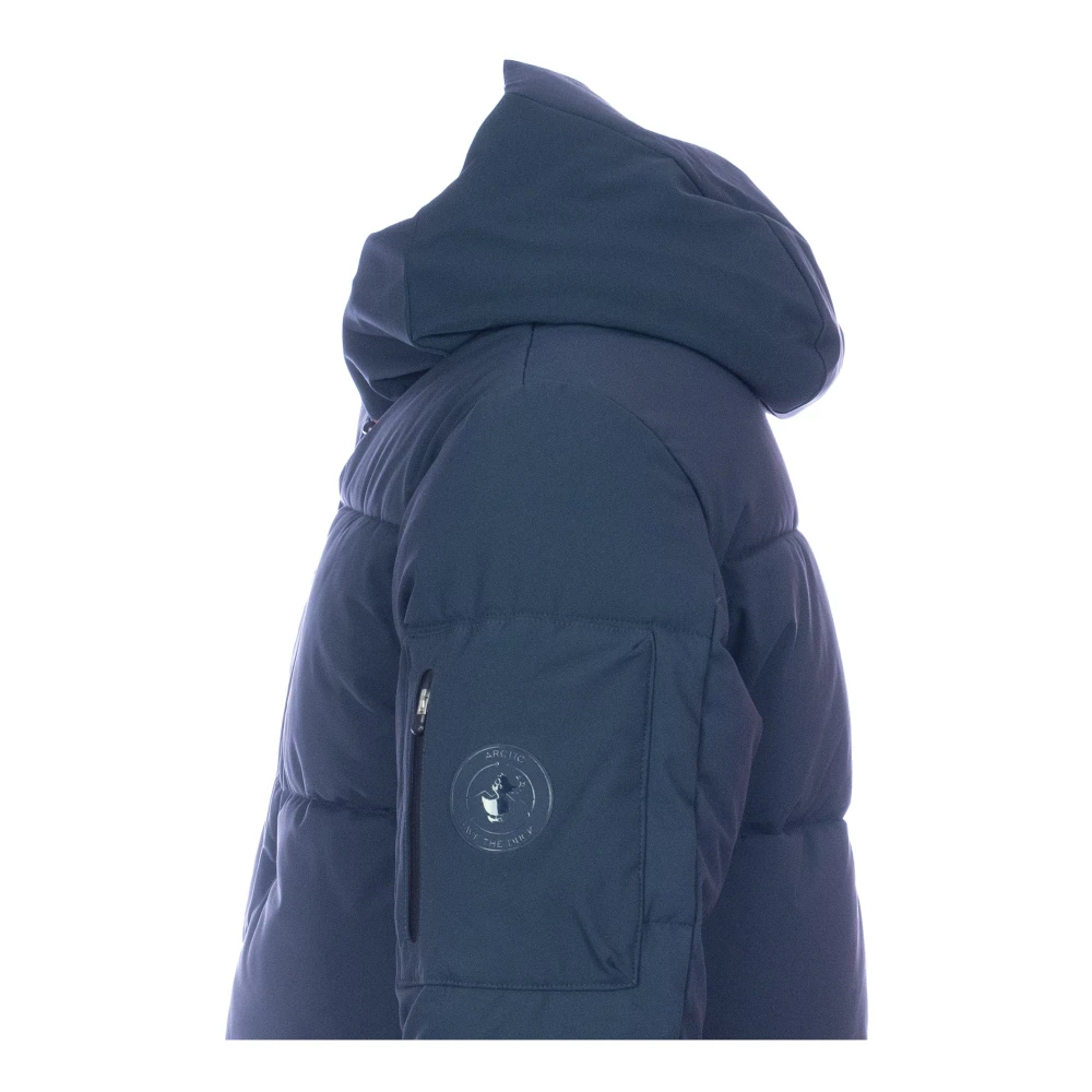 Save The Duck Korte parka met capuchon Blue Heren
