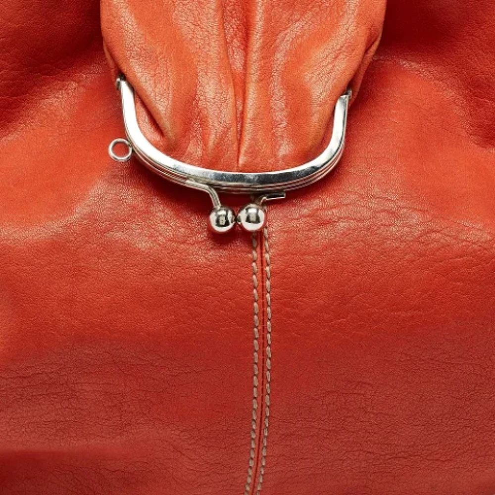 Dolce & Gabbana Pre-owned Leather handbags Orange Dames