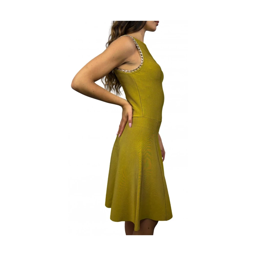 Marciano Mosterd Viscose Jurk Green Dames