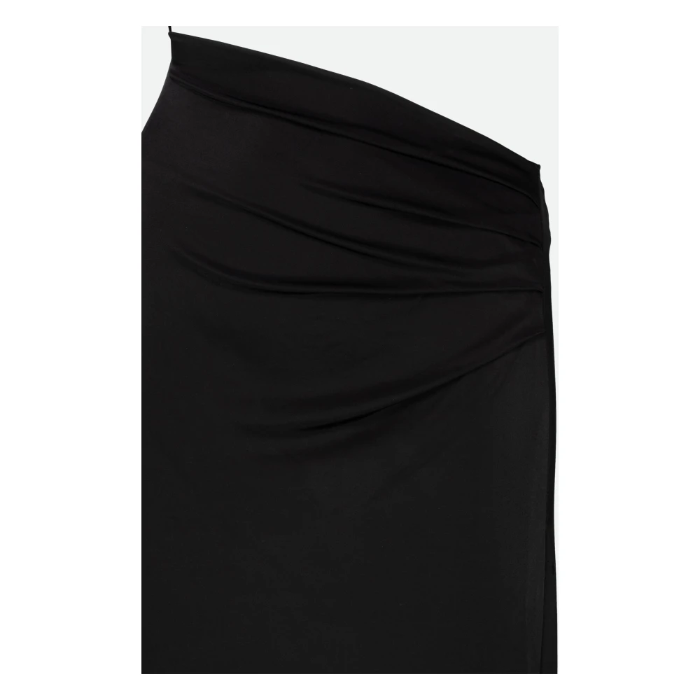 Circus Hotel Zwarte Cut Out Jurk Slim Fit Black Dames