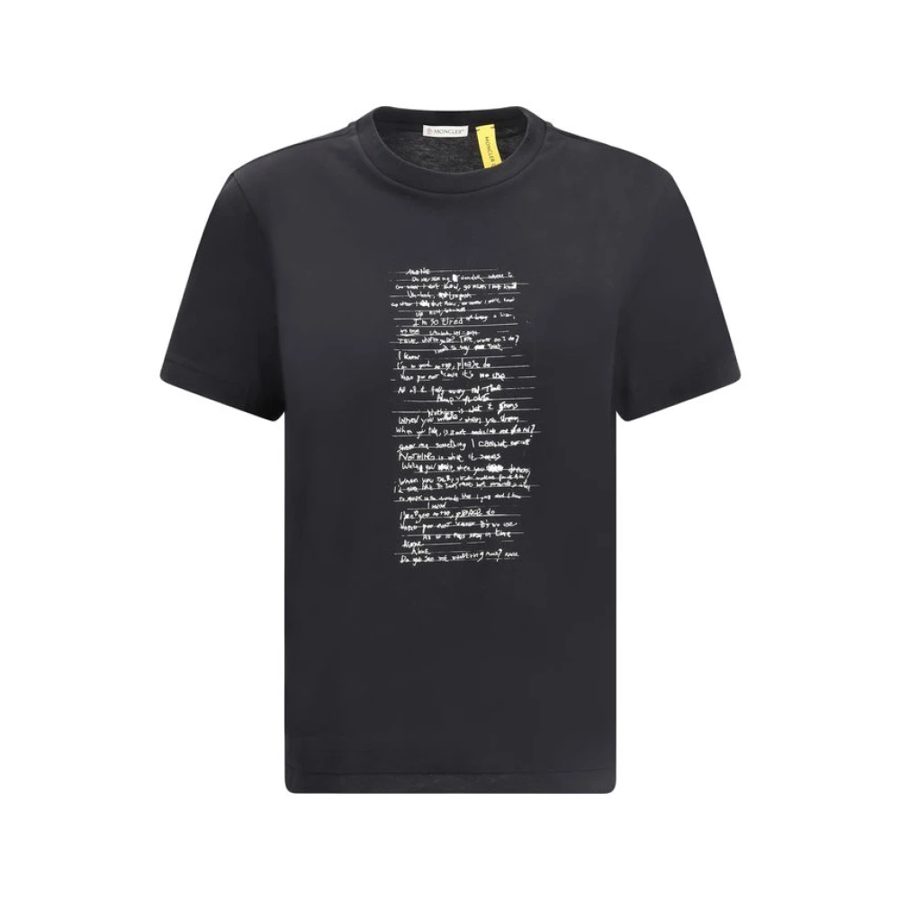 Moncler Willow Smith Grafisch T-shirt Black Dames