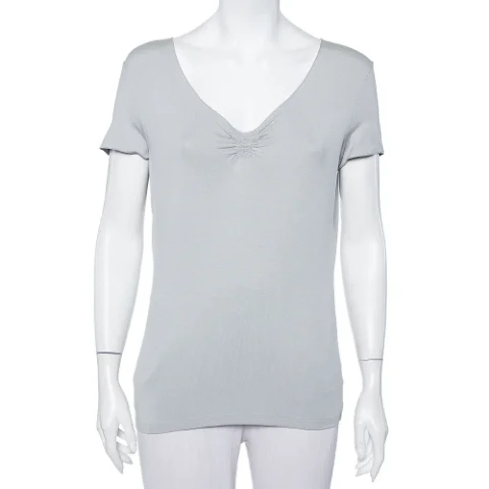 Armani Pre-owned Knit tops Gray Dames