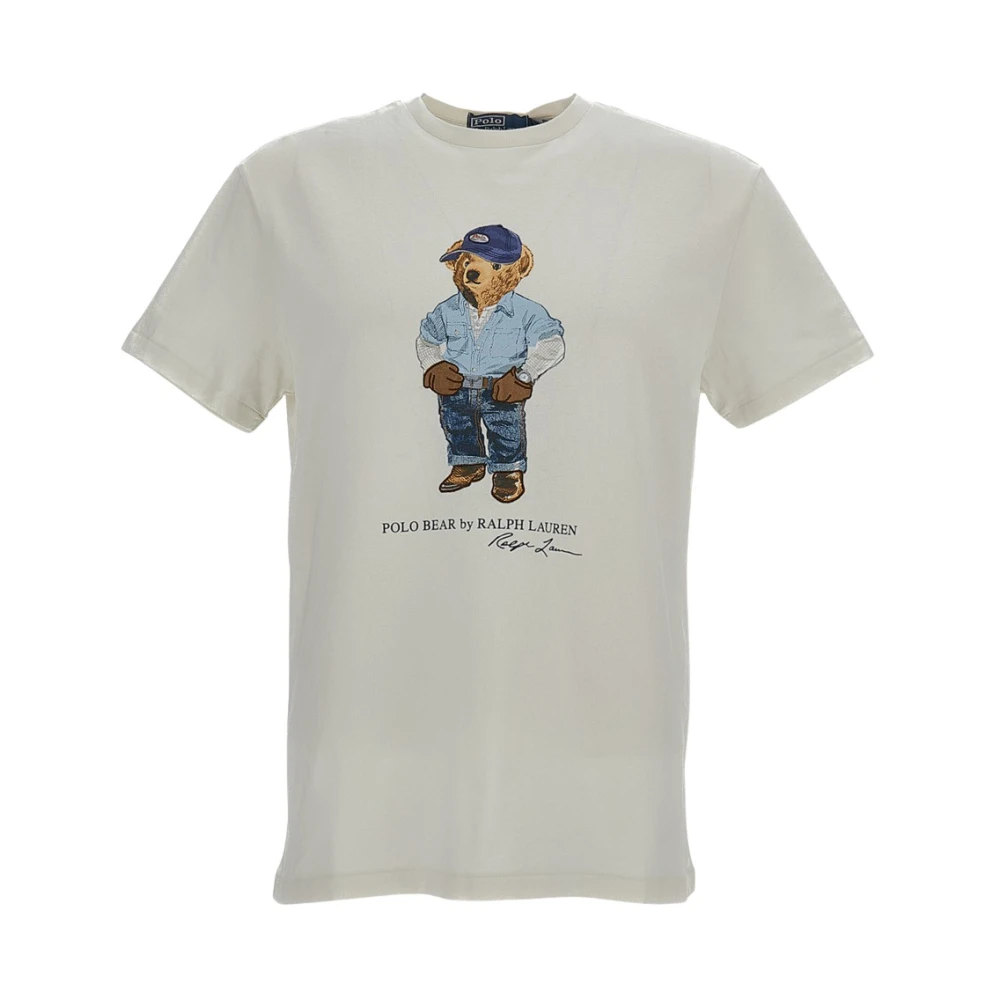Polo Ralph Lauren Beige Crew-Neck Kortärmad T-Shirt