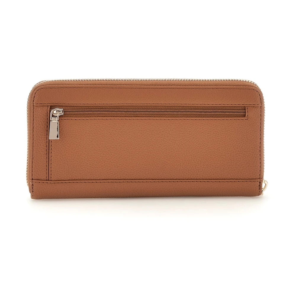 Guess Laurel Slg Medium Zi Portemonnee Cognac Brown Dames