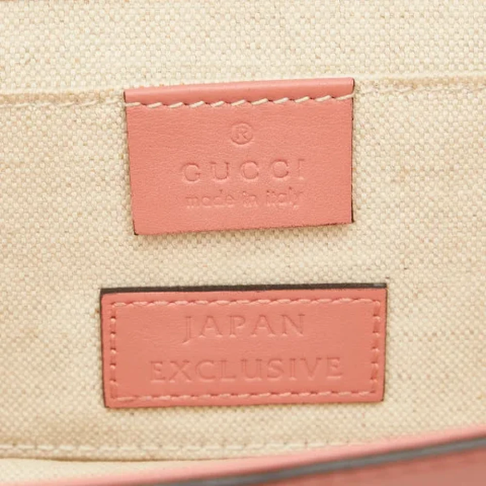 Gucci Vintage Pre-owned Leather crossbody-bags Pink Dames