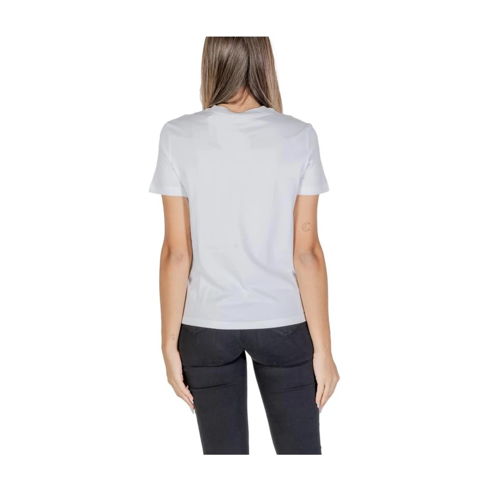 Calvin Klein Jeans Wit Katoen Monogram Crew Neck T-Shirt White Dames