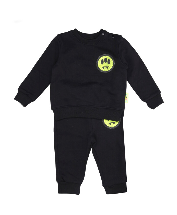 ensemble-robe-en-coton-noir-avec-imprime-graffiti