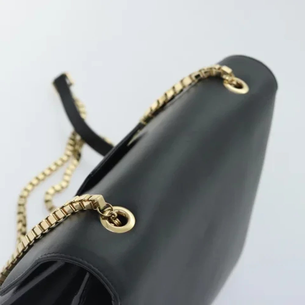 Salvatore Ferragamo Pre-owned Leather shoulder-bags Black Dames
