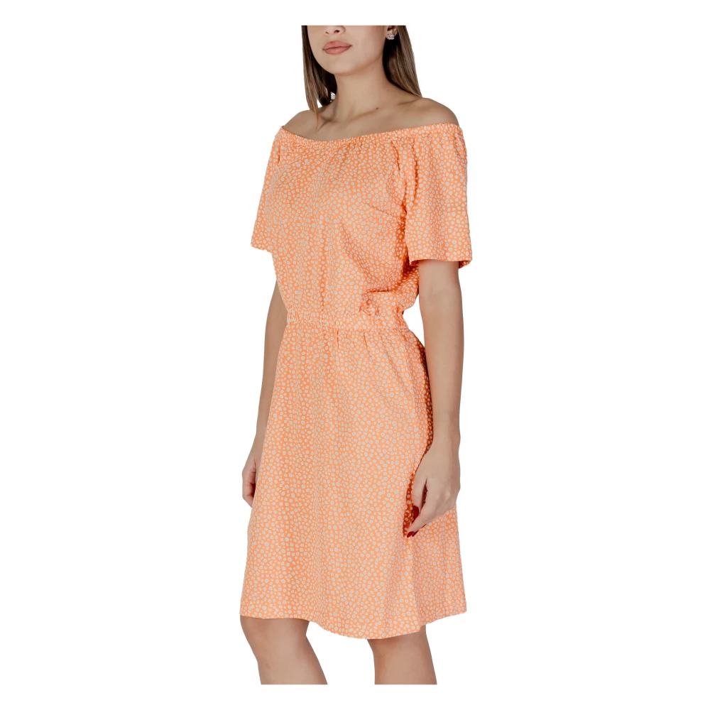 b.Young Lente Zomer Dames Jurken Collectie Orange Dames