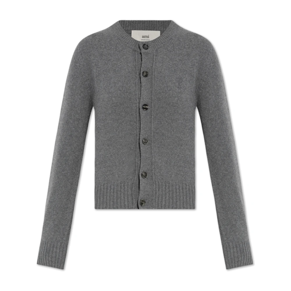 Ami Paris Kasjmier Vest voor Koude Dagen Gray Dames