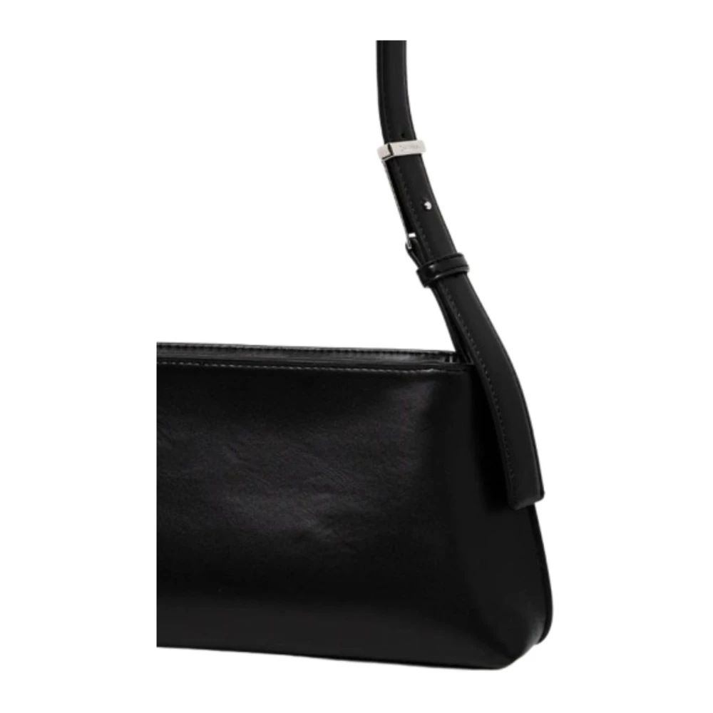 Calvin Klein Geëtst Logo Schoudertas Black Dames