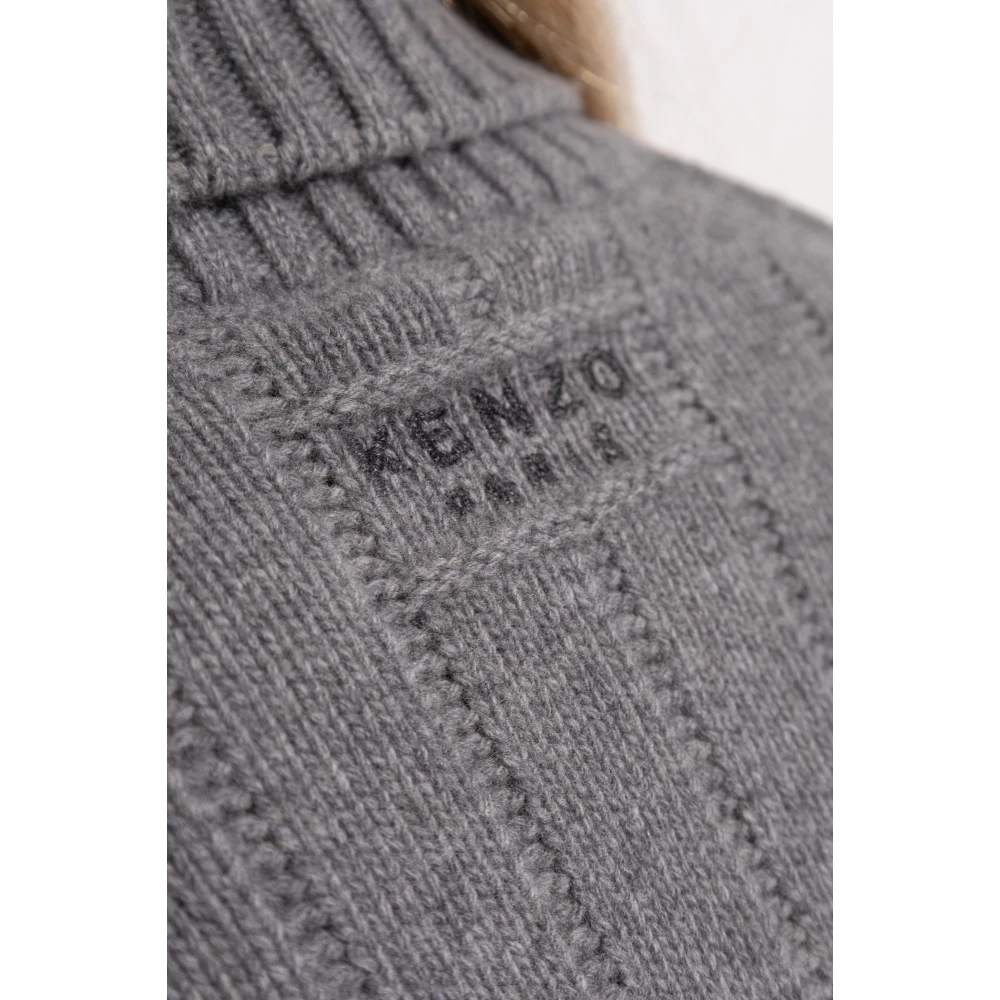 Kenzo Wollen coltrui Gray Dames