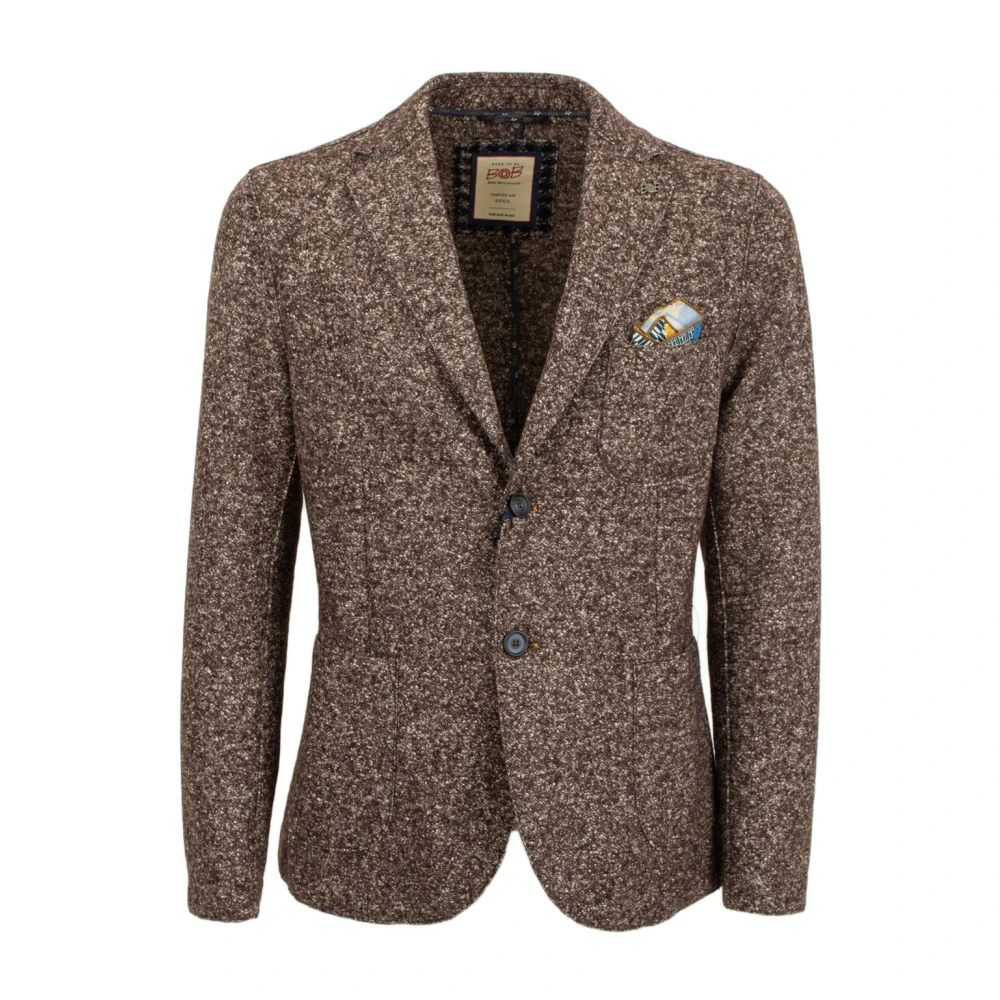 BOB Stijlvolle Jas Brown Heren
