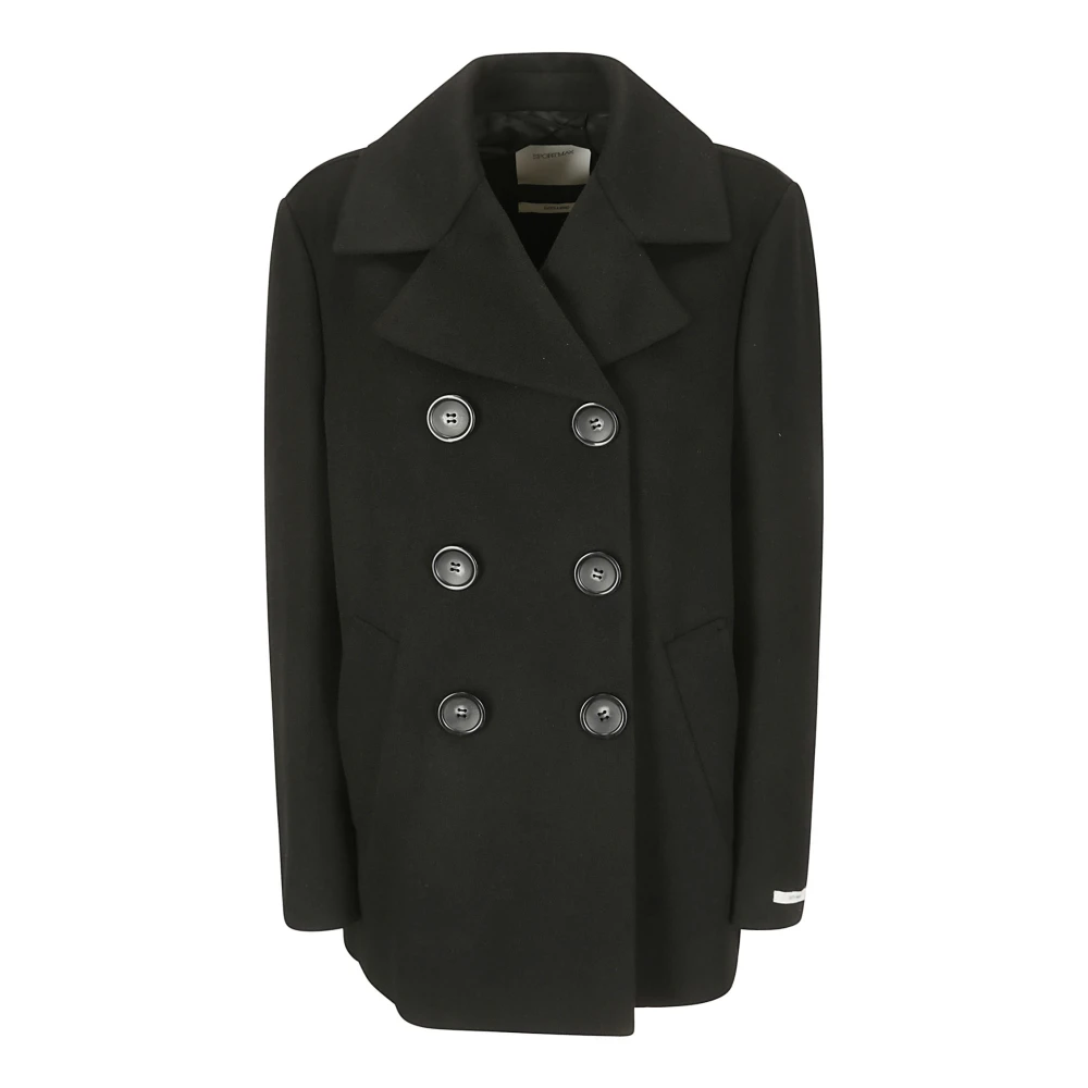SPORTMAX Livorno Jas voor Stijlvolle Winterlook Black Dames