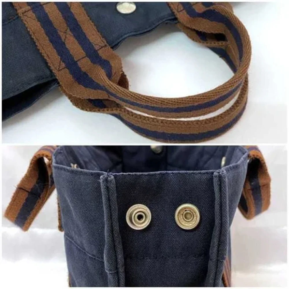 Hermès Vintage Pre-owned Canvas handbags Blue Unisex