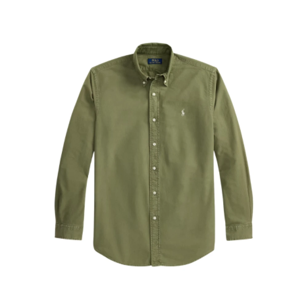 Ralph Lauren Herr Grön Skjortor 2XL, Bomull, Klassisk Skjorta Med Knappar