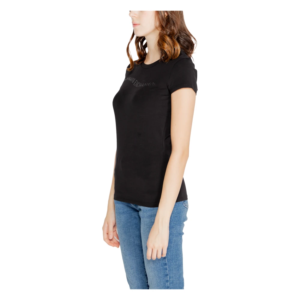Armani Exchange Herfst Winter Dames T-Shirts Collectie Black Dames