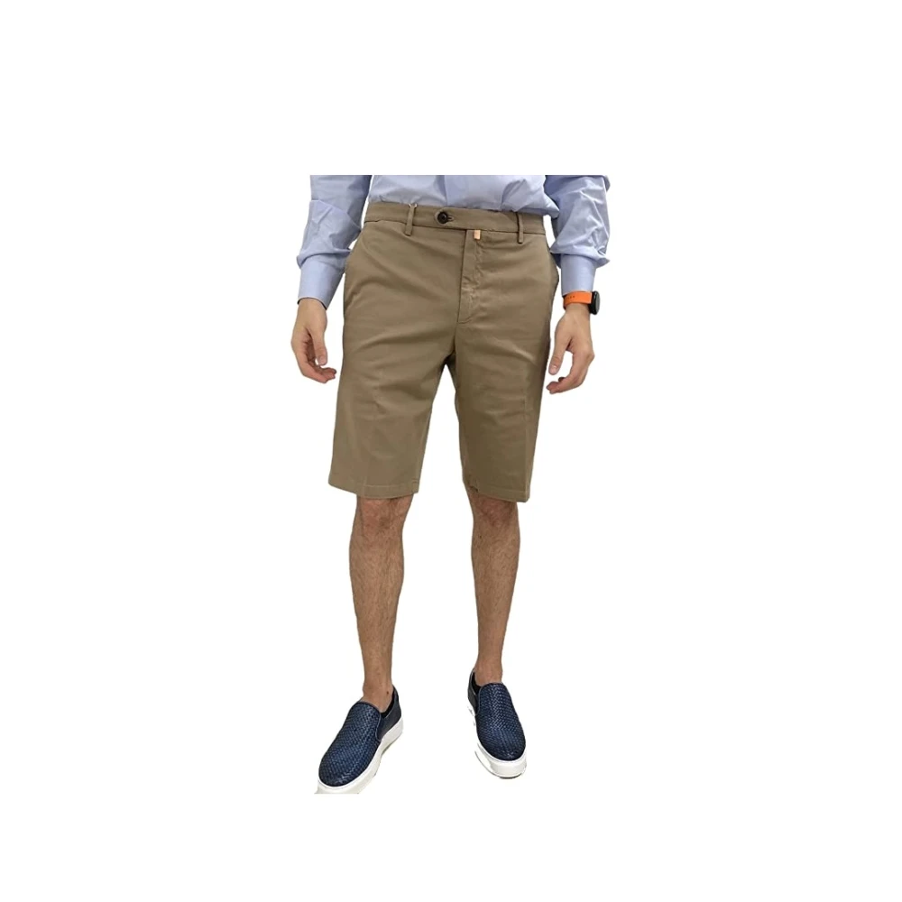 Alviero Martini 1a Classe Bermuda Shorts Beige Heren