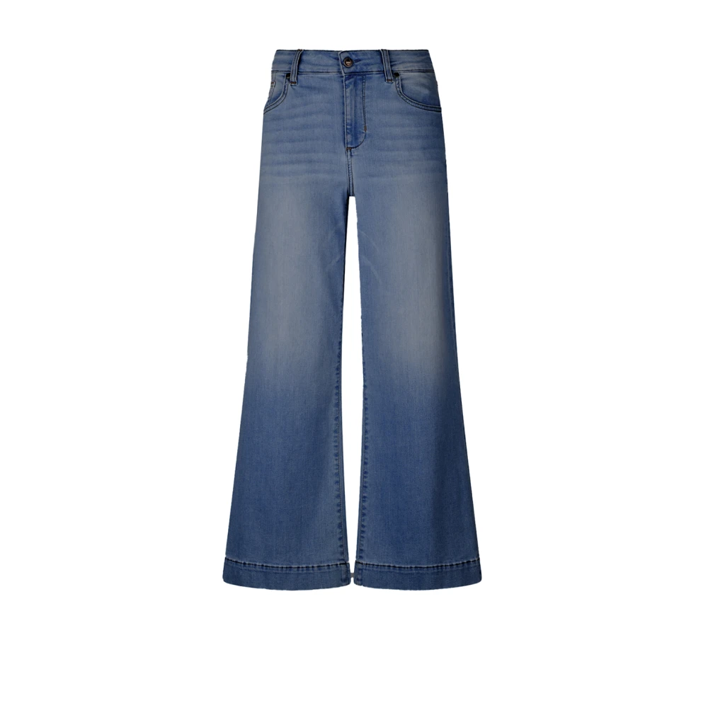 Liu Jo Blå Flare Denim Cropped Jeans