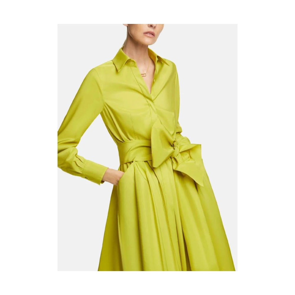 Carolina Herrera Midi Taffeta Overhemdjurk Green Dames