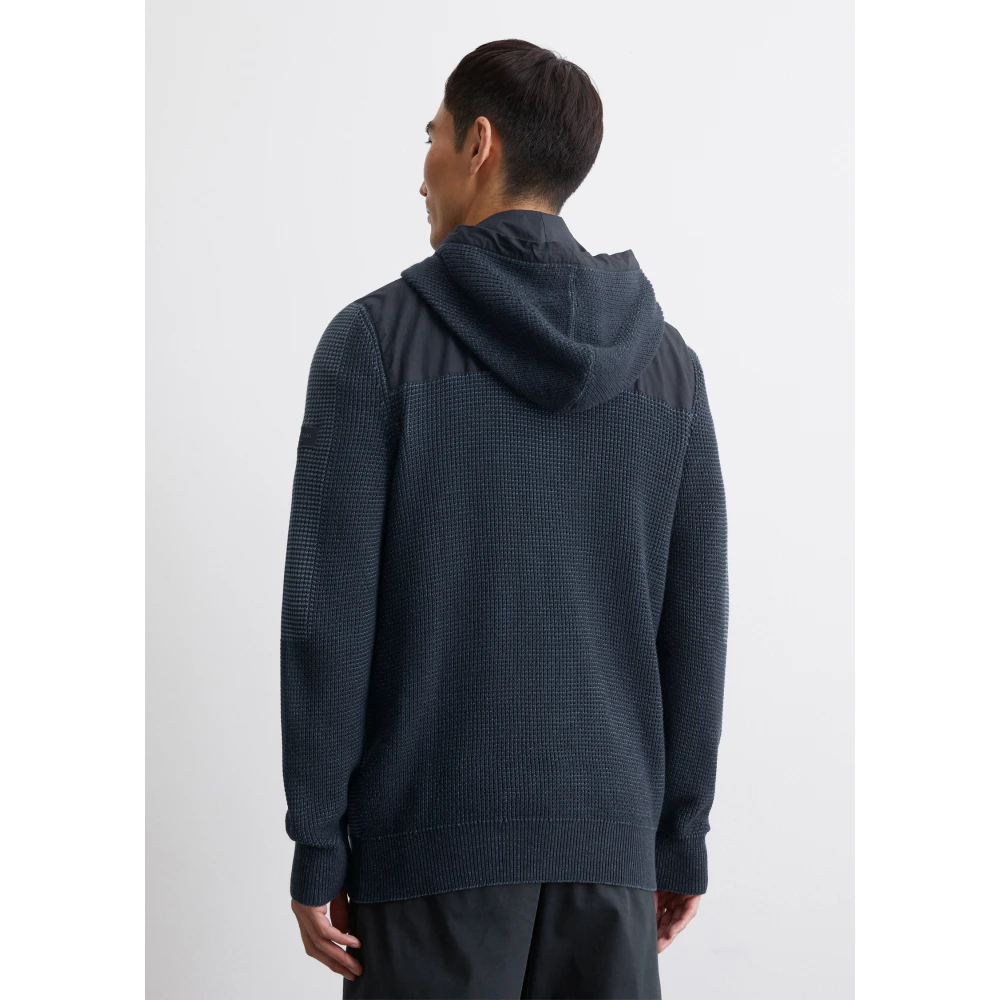 Marc O'Polo Hoodie vest regular Green Heren